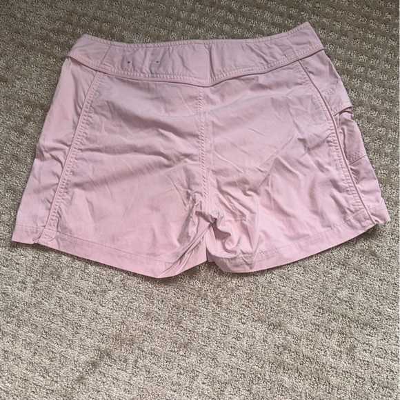 Patagonia Women's Nylon Shorts Size 8 Pink Front-tie With Pockets - Picture 2 of 9